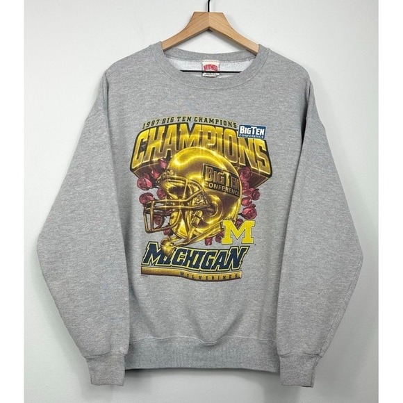 VTG 1997 University Of Michigan Wolverines Big Ten Champions Rose Bowl Large